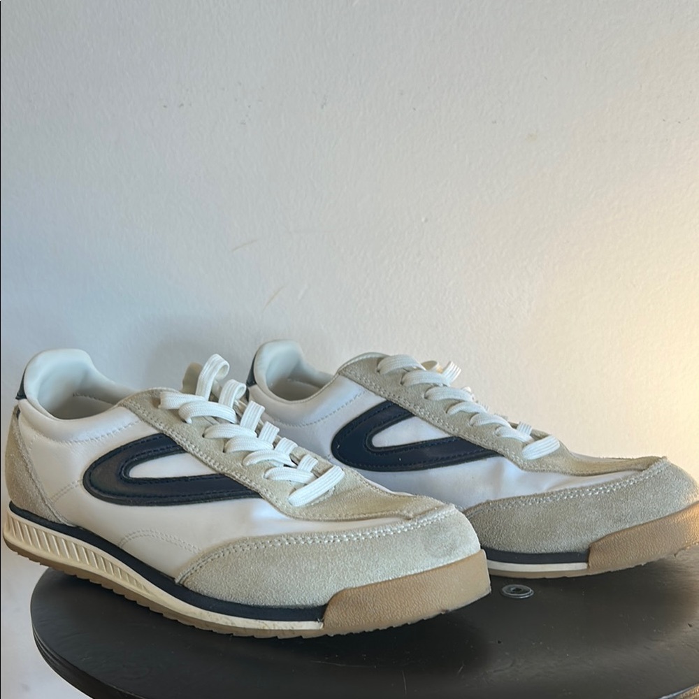 Women’s Tretorn White and Navy Sneakers